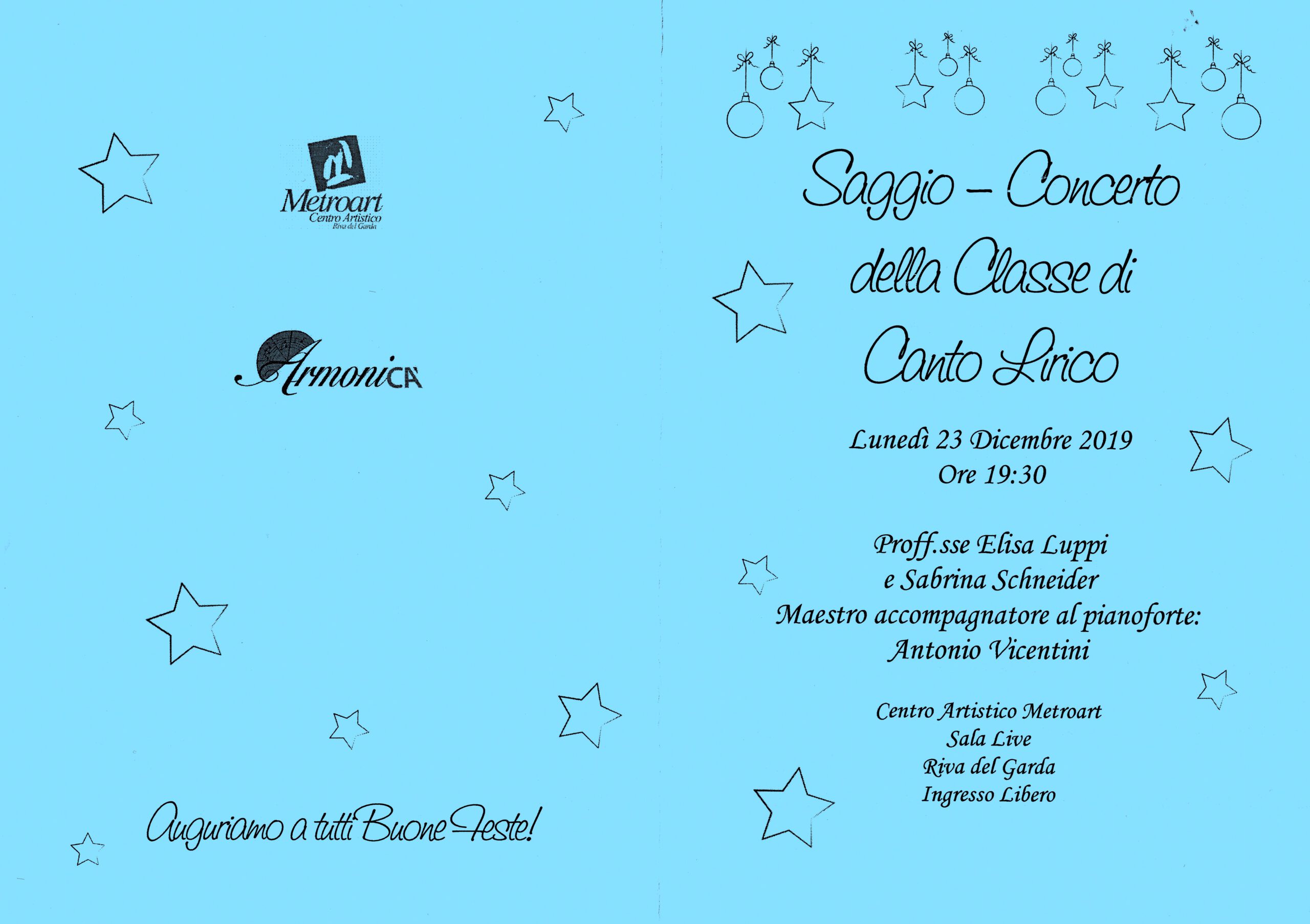 Saggio delle classe di canto lirico
