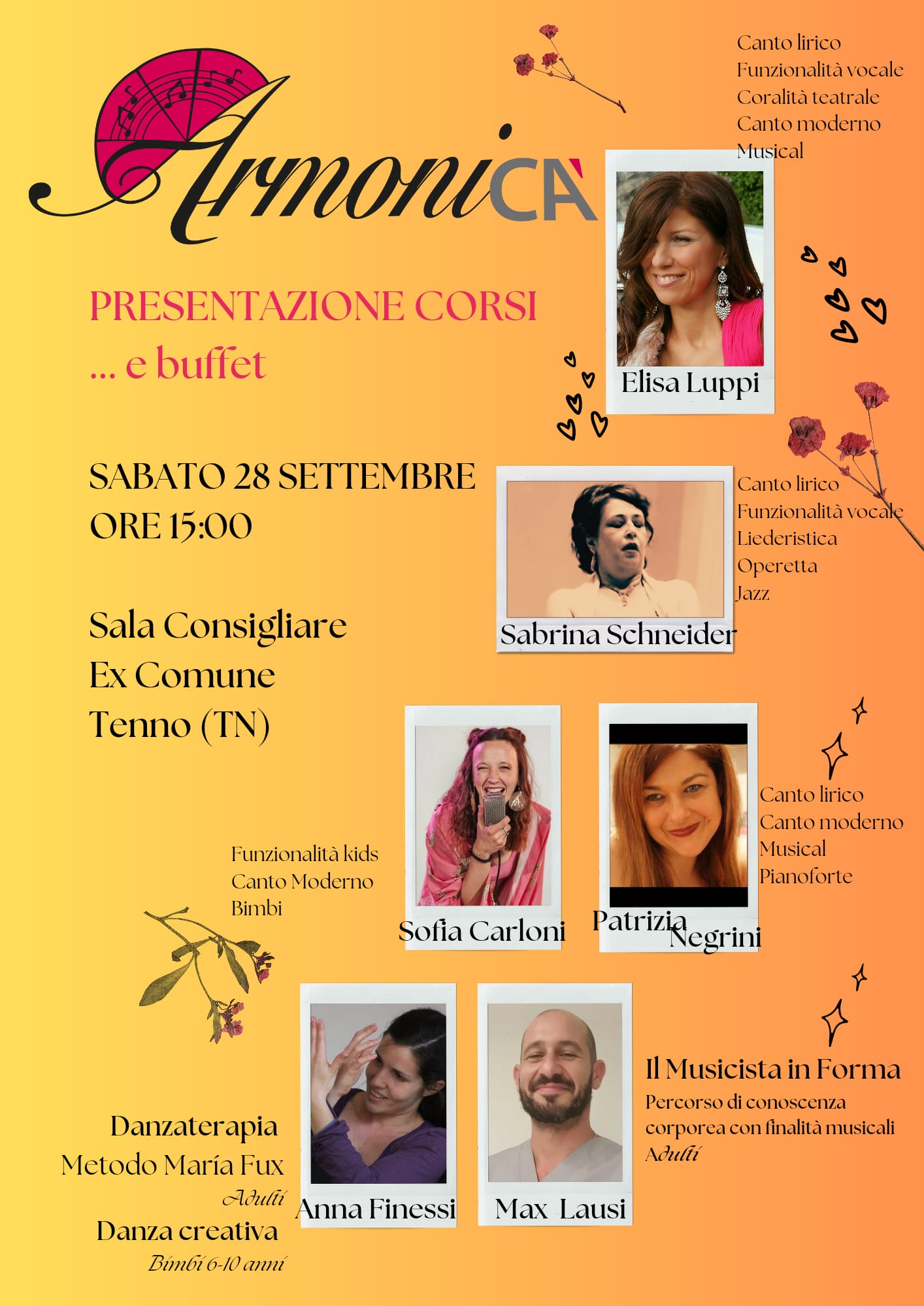 PRESENTAZIONE CORSI … e buffet